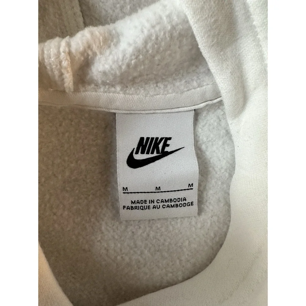 NIKE‎ Youth White Hoodie; Size Medium